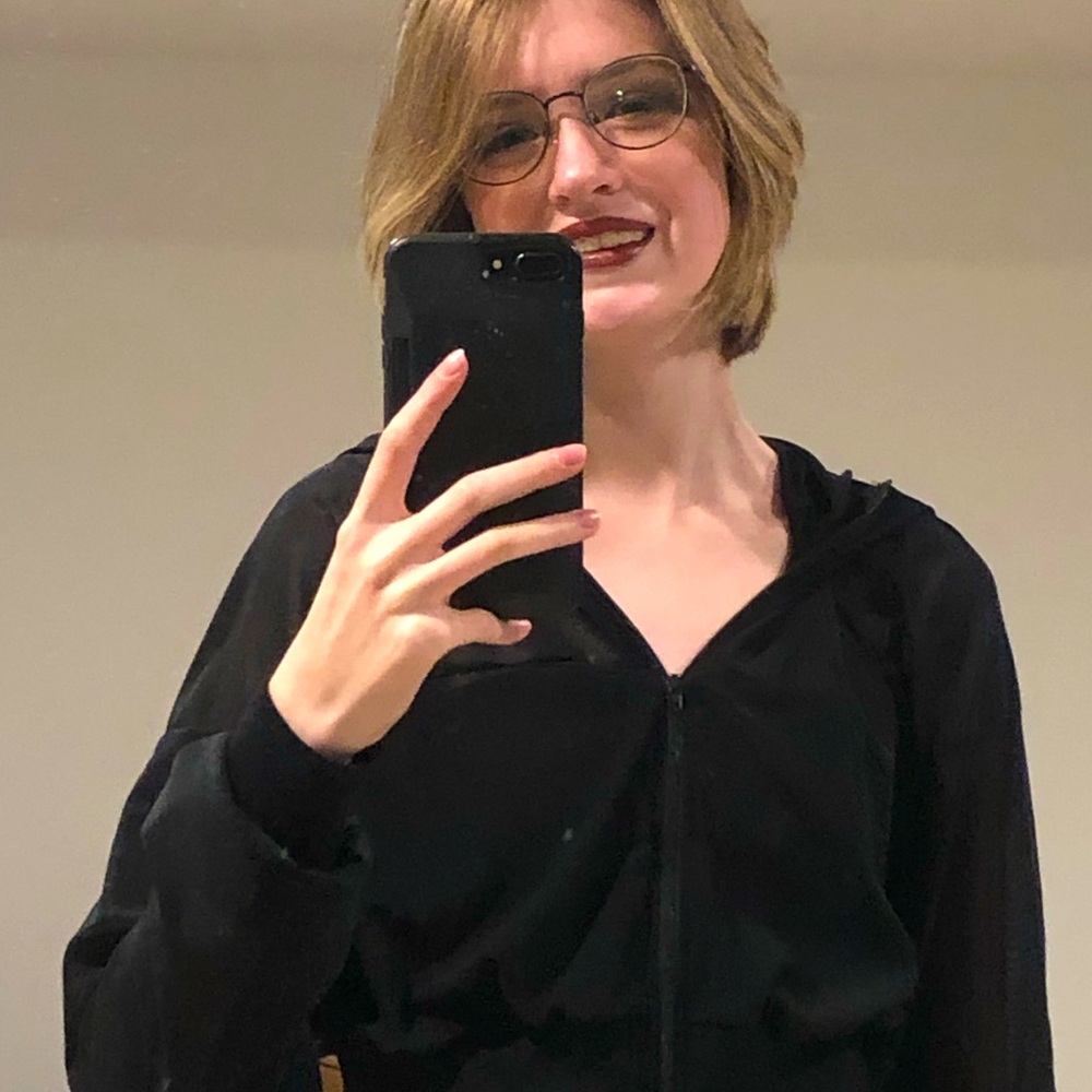 Forever 21 Shear Pull-over Hooded Jacket